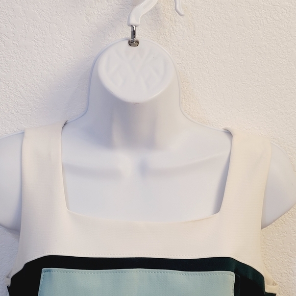 Whbm Sleeveless Color-block Sheath Dress Size: 0 - Picture 4 of 14